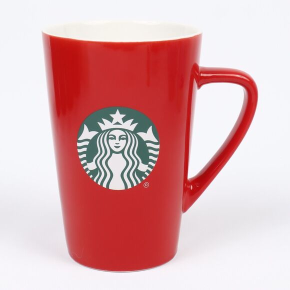 Lot of 2 Starbucks Christmas Green Whimsical String Red Siren Logo 12oz 16oz Mug - Picture 2 of 15